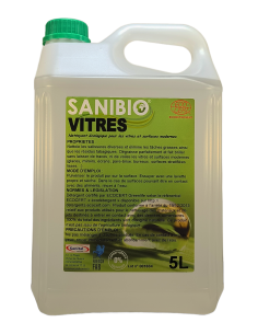 Nettoyant écologique pour les vitres et les écrans en bidon de 5 litres