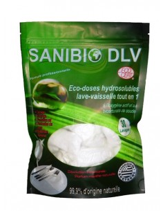 Doses hydrosolubles lave-vaisselle tout en 1 à 99,9% d'origine naturelle