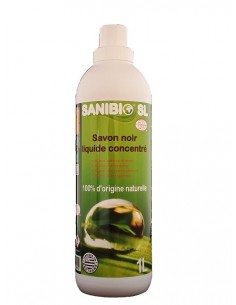 Savon noir liquide concentré multi-usages 
100% d'origine naturelle